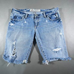 Hollister California Distressed Shorts Factory‎ Cuffed Juniors Size 3 .
